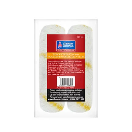 Two Pack Felpa para Mini Rodillo de Nylon