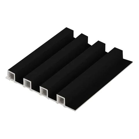 Lambrín WPC interior Thin Black · 12 cm × 2.90 m