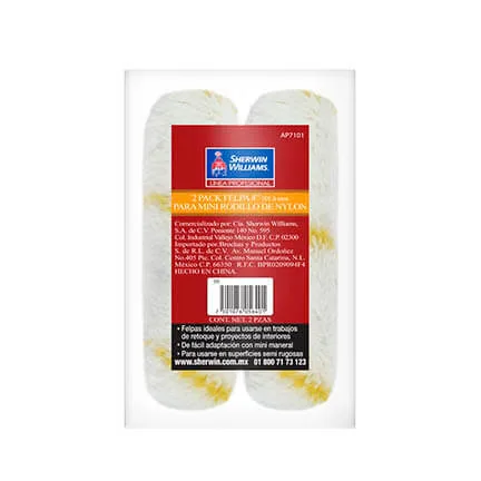 Two Pack Felpa para Mini Rodillo de Nylon